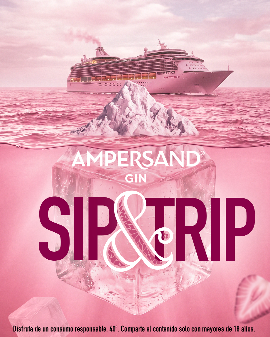 ¿Junio y tu único plan sólido para las vacaciones es el hielo de tu gin-tonic?​

#AmpersandFresasDulces #AmpersandGin